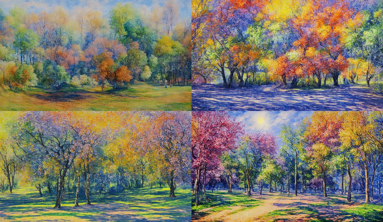 Glasgow University in Spring: Impressionist Gouache Painting