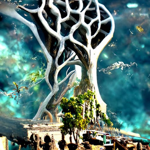 Tree of Life Detailed Matte Painting