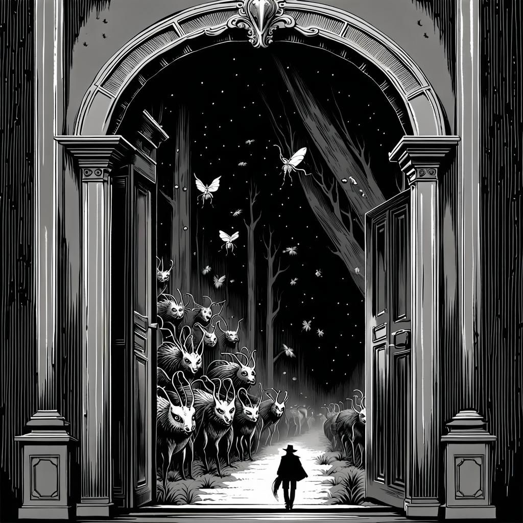 Insect Demons Marching into the Wild West Forest