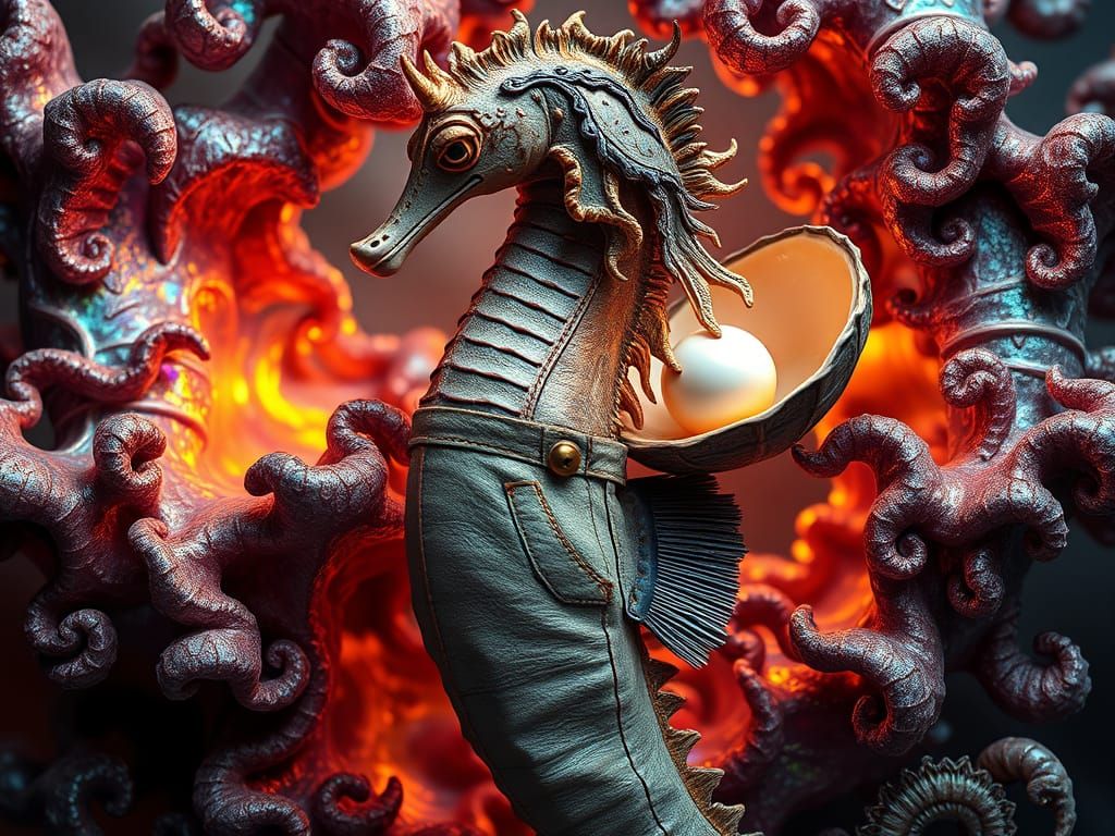 Mythic Aquatic Hybrid in Gilded Regalia