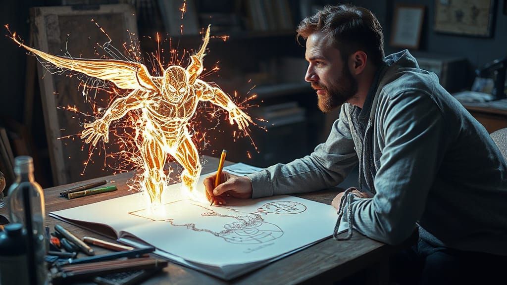 Artist's Creation Comes to Life in Magical Realism Style