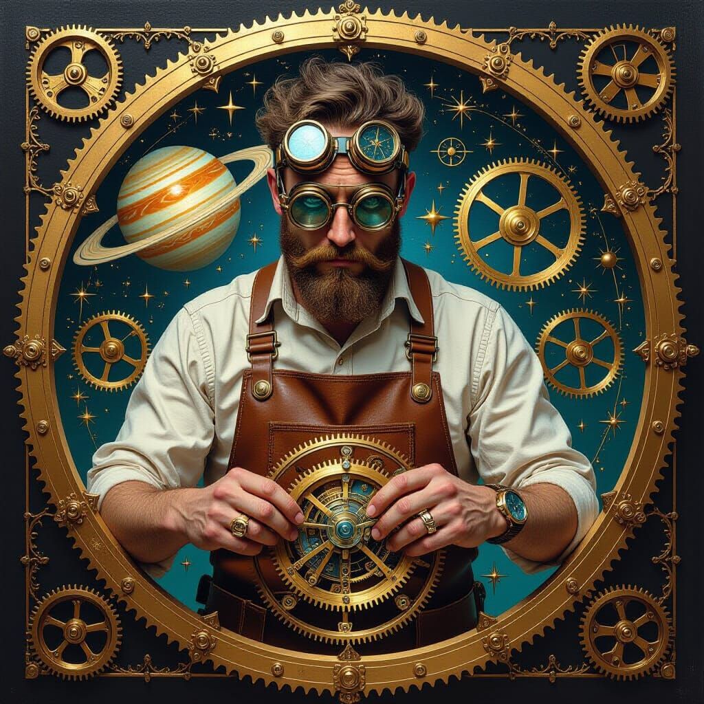 Celestial Clockmaker Crafting Clockwork Universe