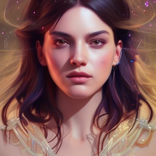 Crystal Shop Portrait in Hyperdetailed Digital Art