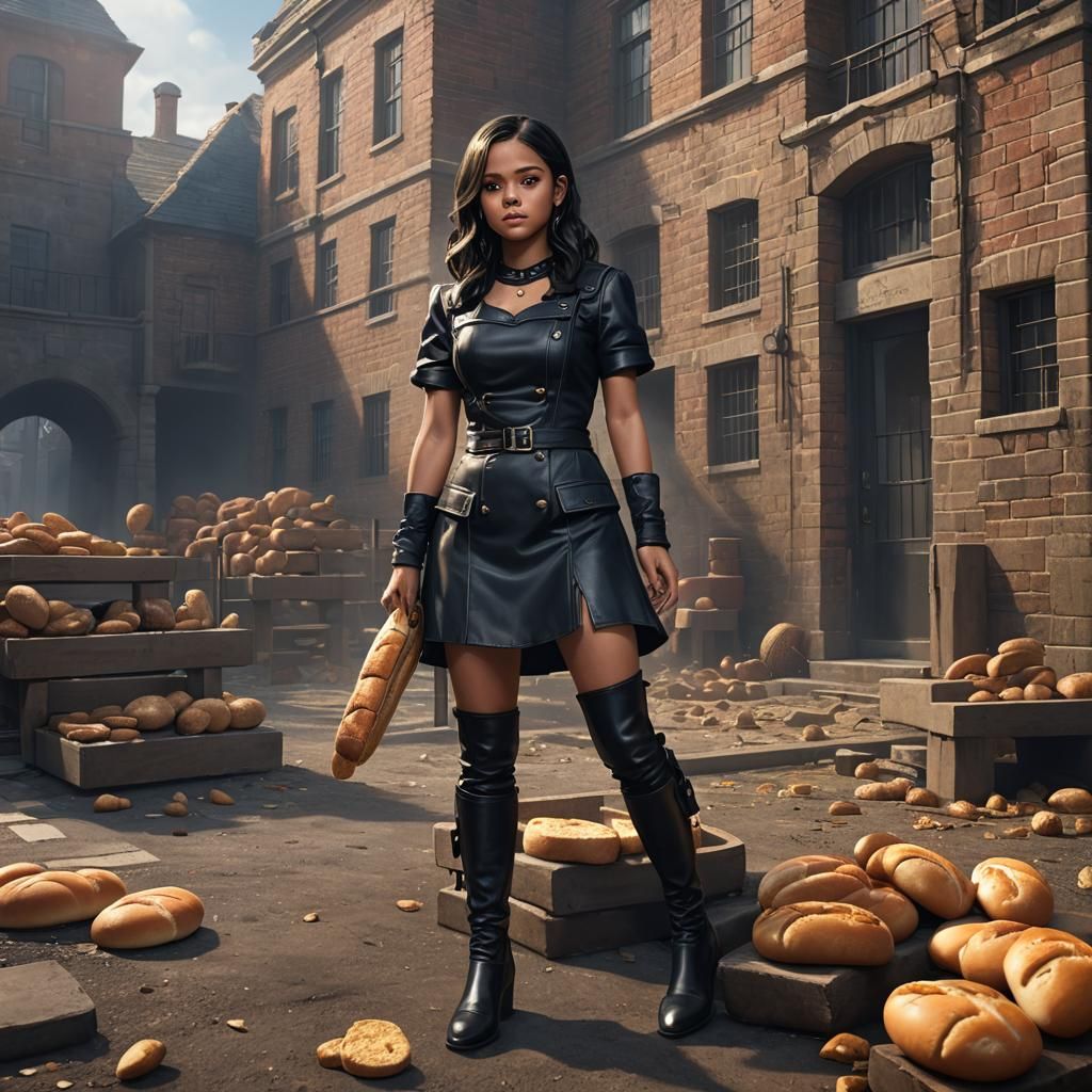 Jenna Ortega as Prison Warden: Fantasy Concept Art