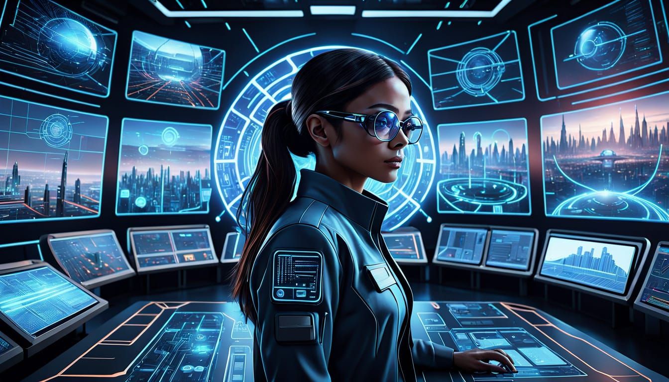 A Futuristic Strategist in Control