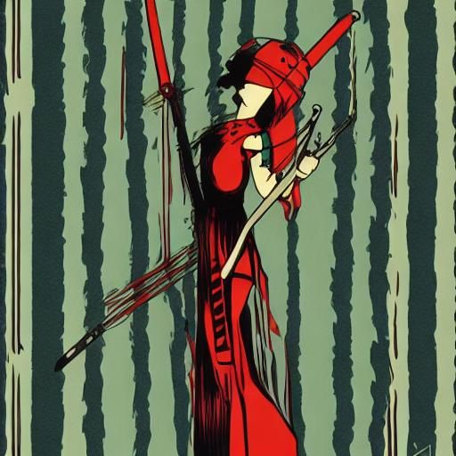 Minimalist Pop Art: Sword and Sorcery Adventure