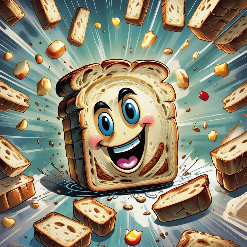 Happy Toaster: Comic Book Style Art
