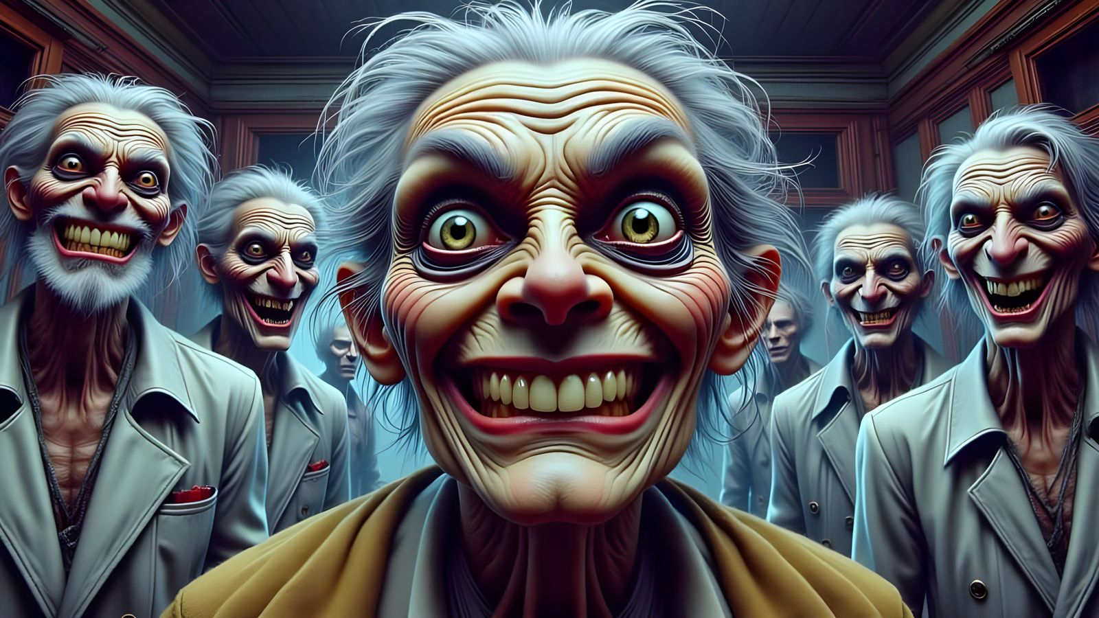 Cartoonish Witch in a Psychiatric Hospital