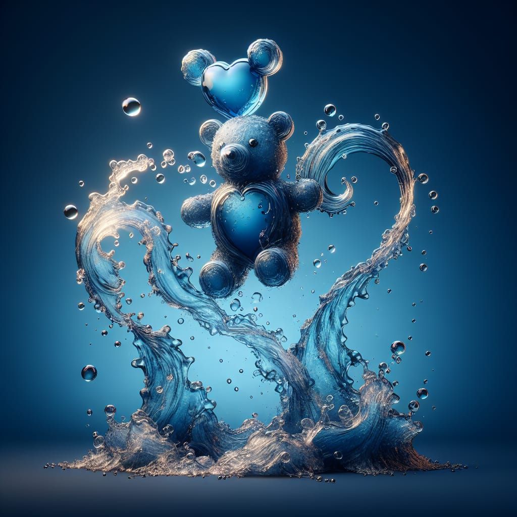 Water Sprite Transforms into Teddy Bear