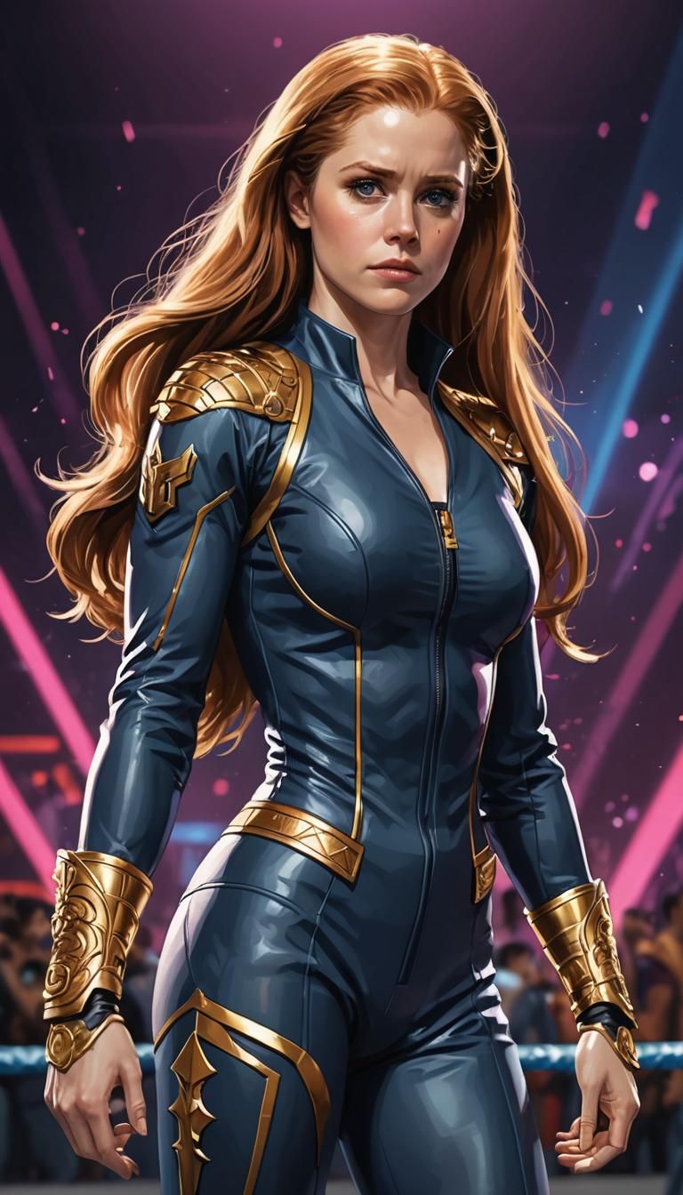 Anime Style Amy Adams Wrestler by Bengus