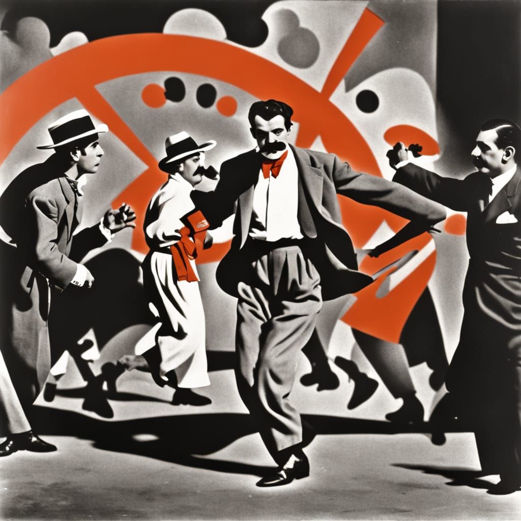 Dadaist Tango Dancer in 1938 Mexico City