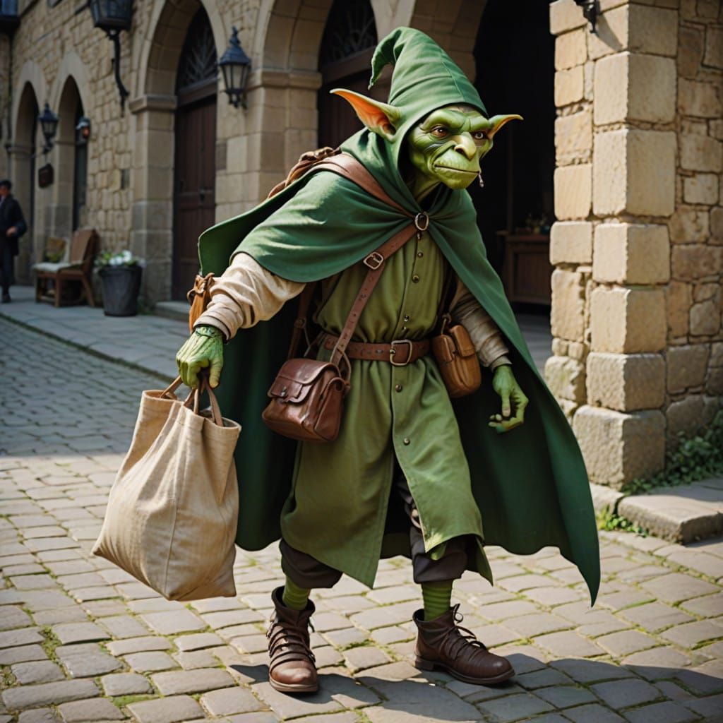 Medieval Goblin in Stealthy Disguise