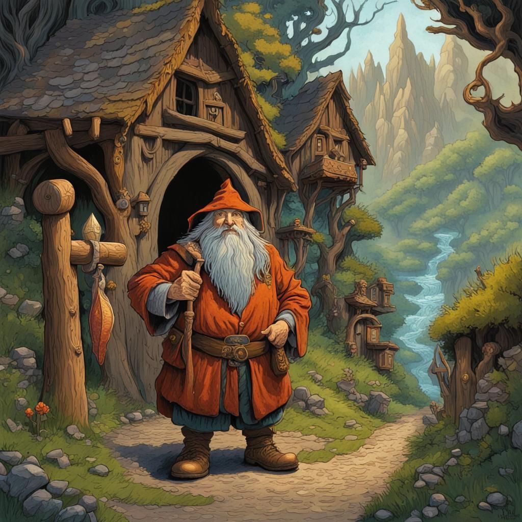 "Faster, fellows. We have to reach the house of Bilbo Baggin...