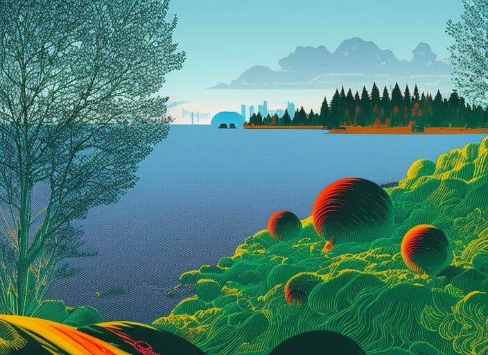 Loch Shore Movie Poster in Lo-Fi Aesthetic