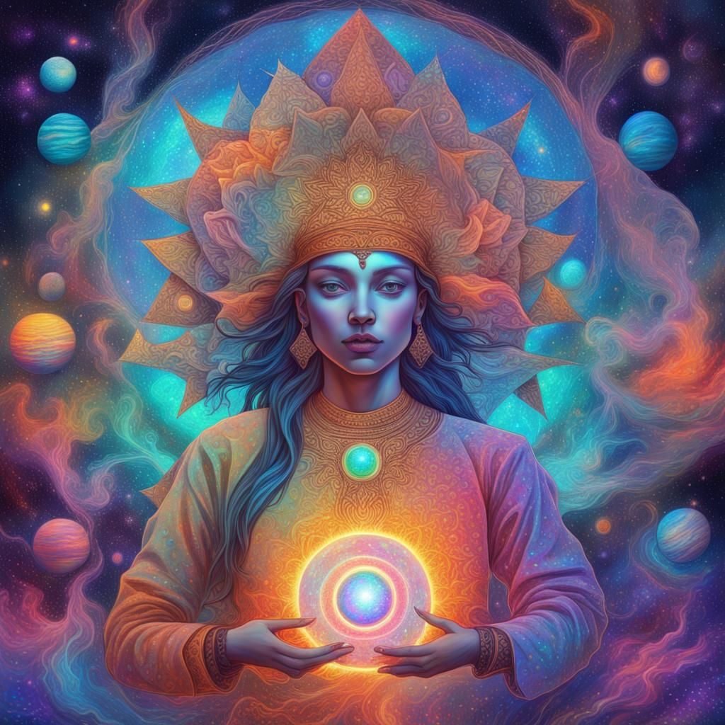 Kashtanka: Holographic Astral Illustration