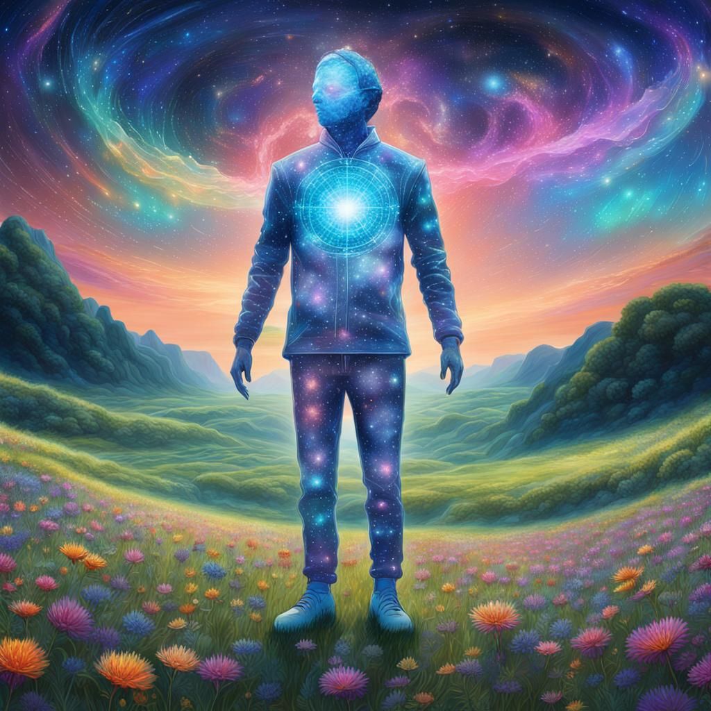 Plasmoid in Meadow: Holographic Cosmic Illustration