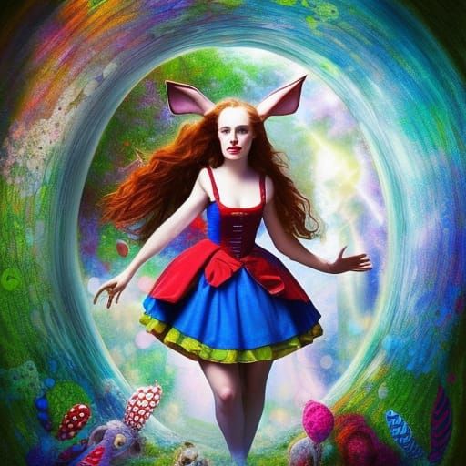 Alice in Wonderland: Hyperrealistic Rabbit Hole