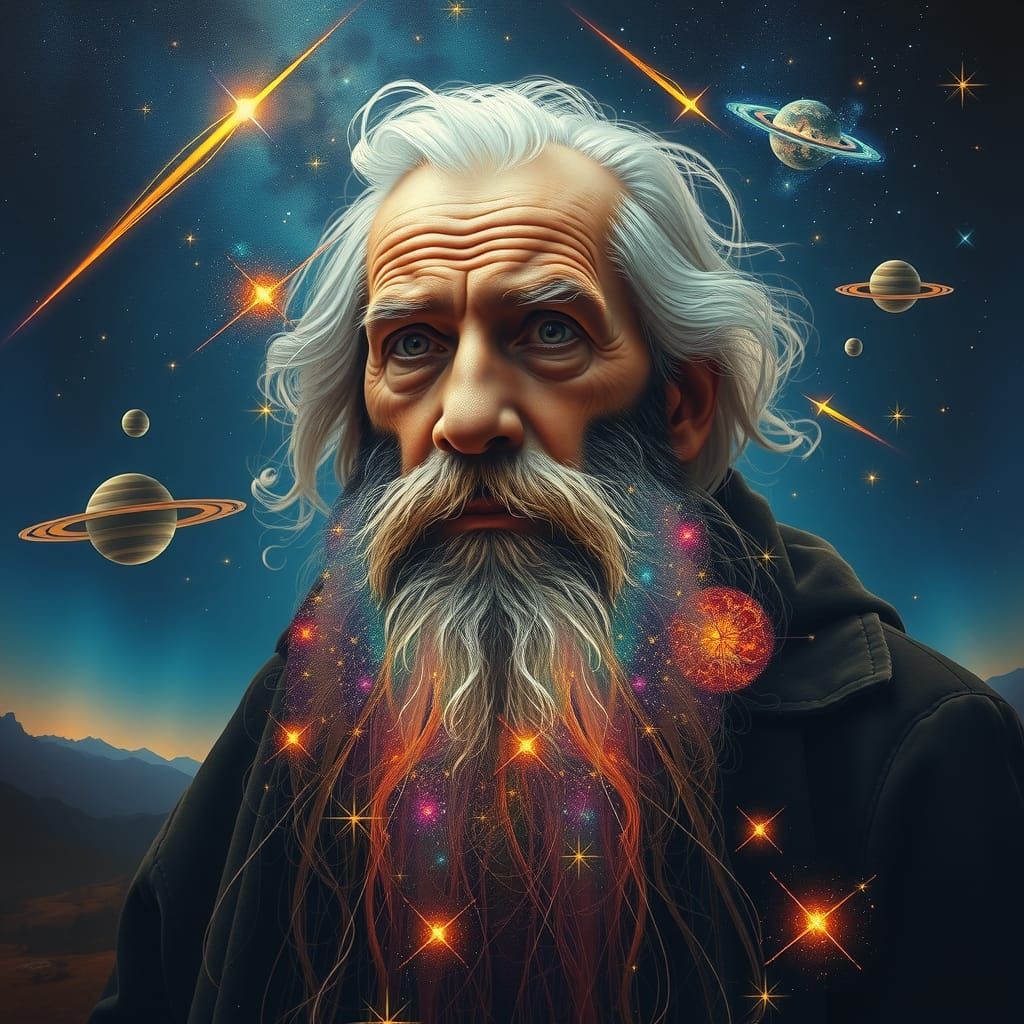 Celestial Beard: A Living Map of the Cosmos