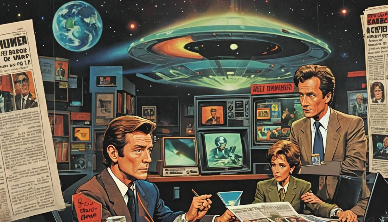 UFO Witnessed on 1987 TV Show in Comic Book Style