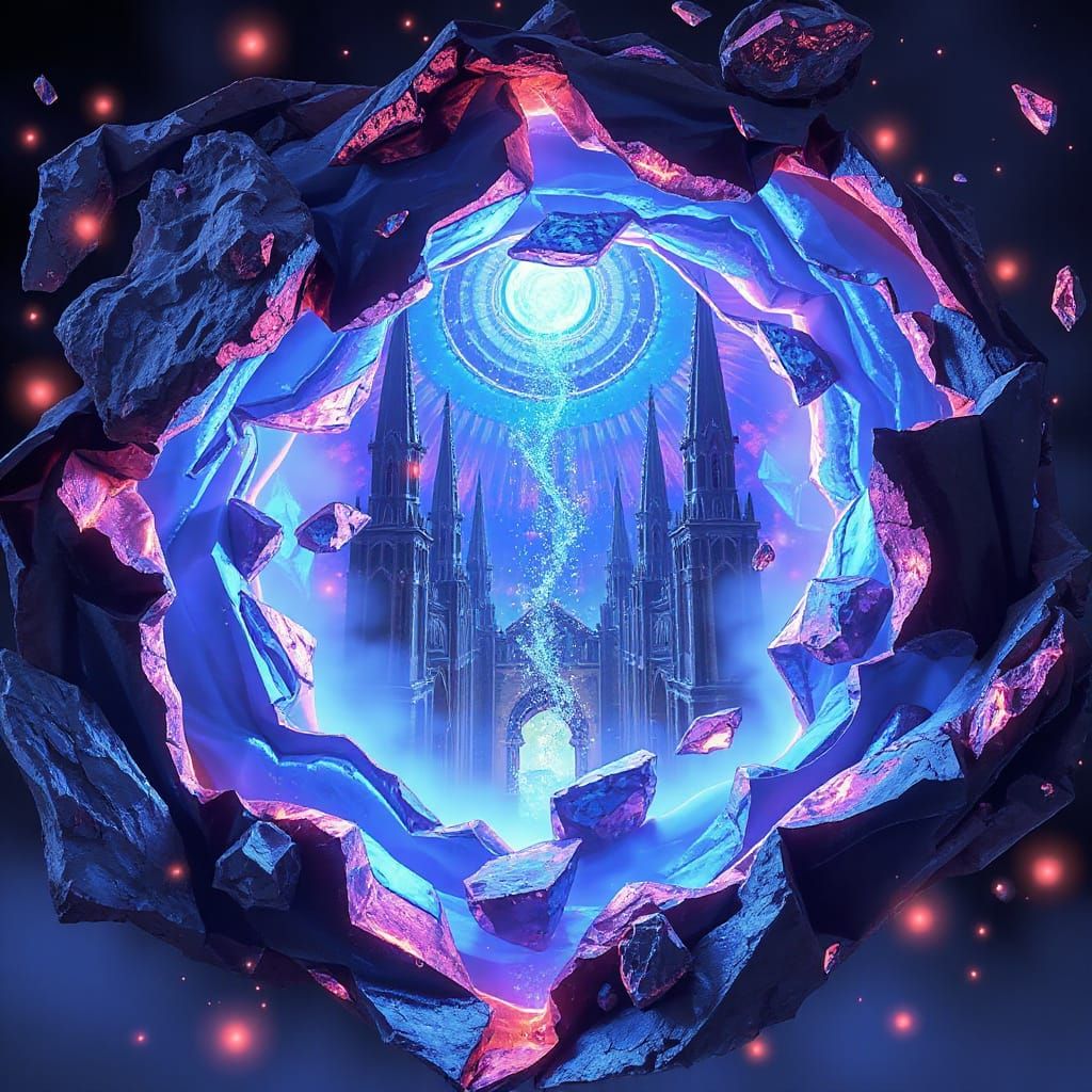 Gothic Portal to Otherworldly Realm