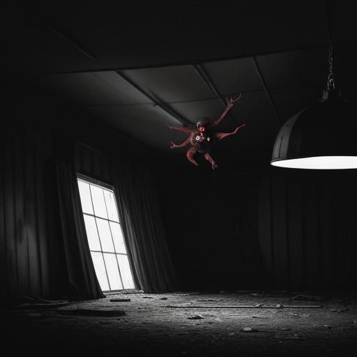 Sinister Clown Stares from Abandoned Circus Tent