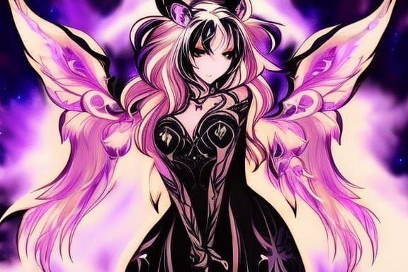 Fox Angel in Bioluminescent Astral Plane Fantasy