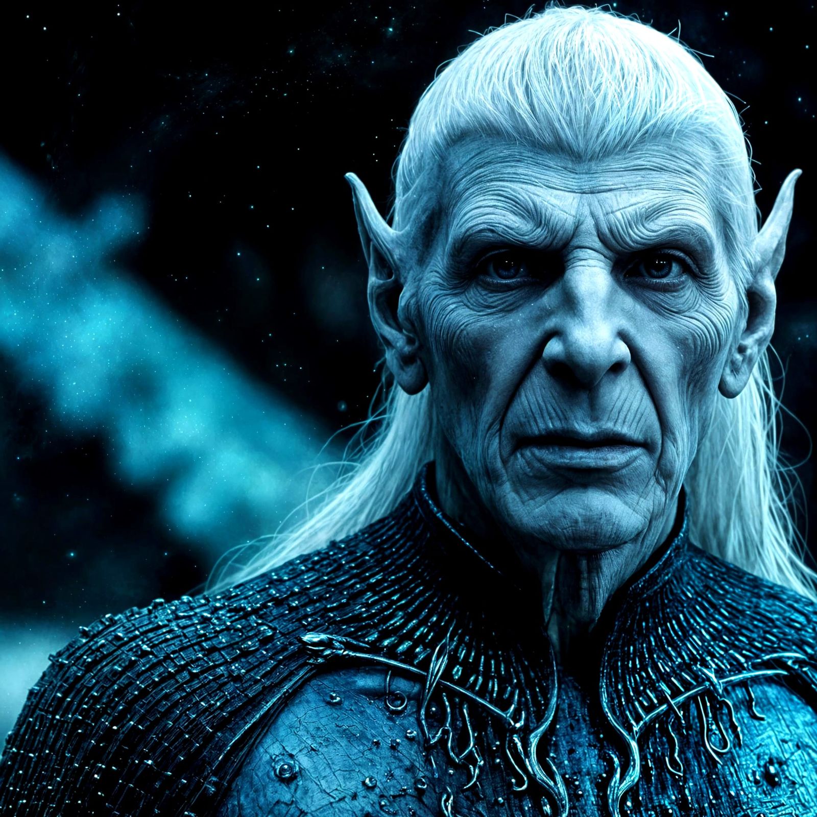 White Walker Spock King in Icy GOT Film Still