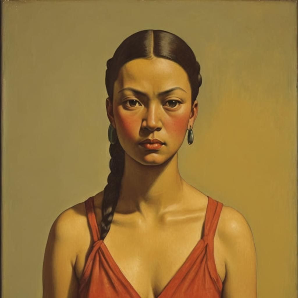 Muralist Figure in Diego Rivera Style