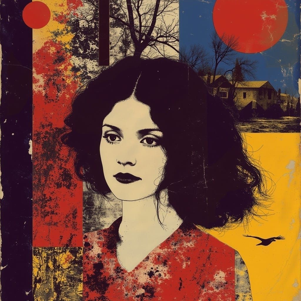 Lady Macbeth in Psychedelic Expressionist Landscape