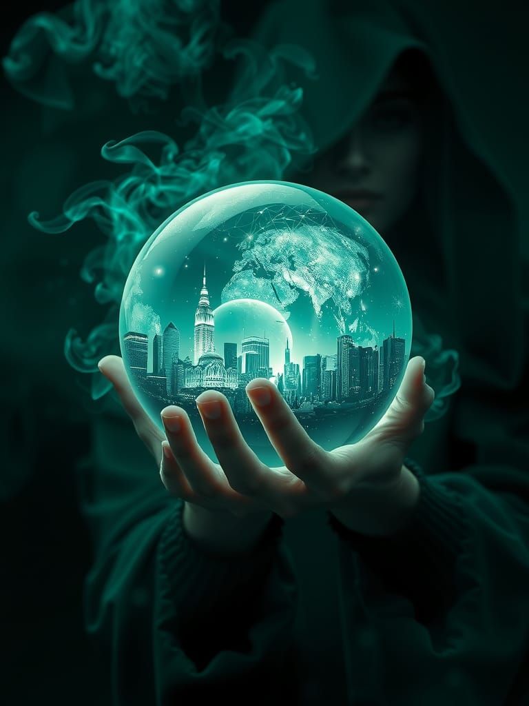 Emerald Sphere Reveals Futuristic Cityscape
