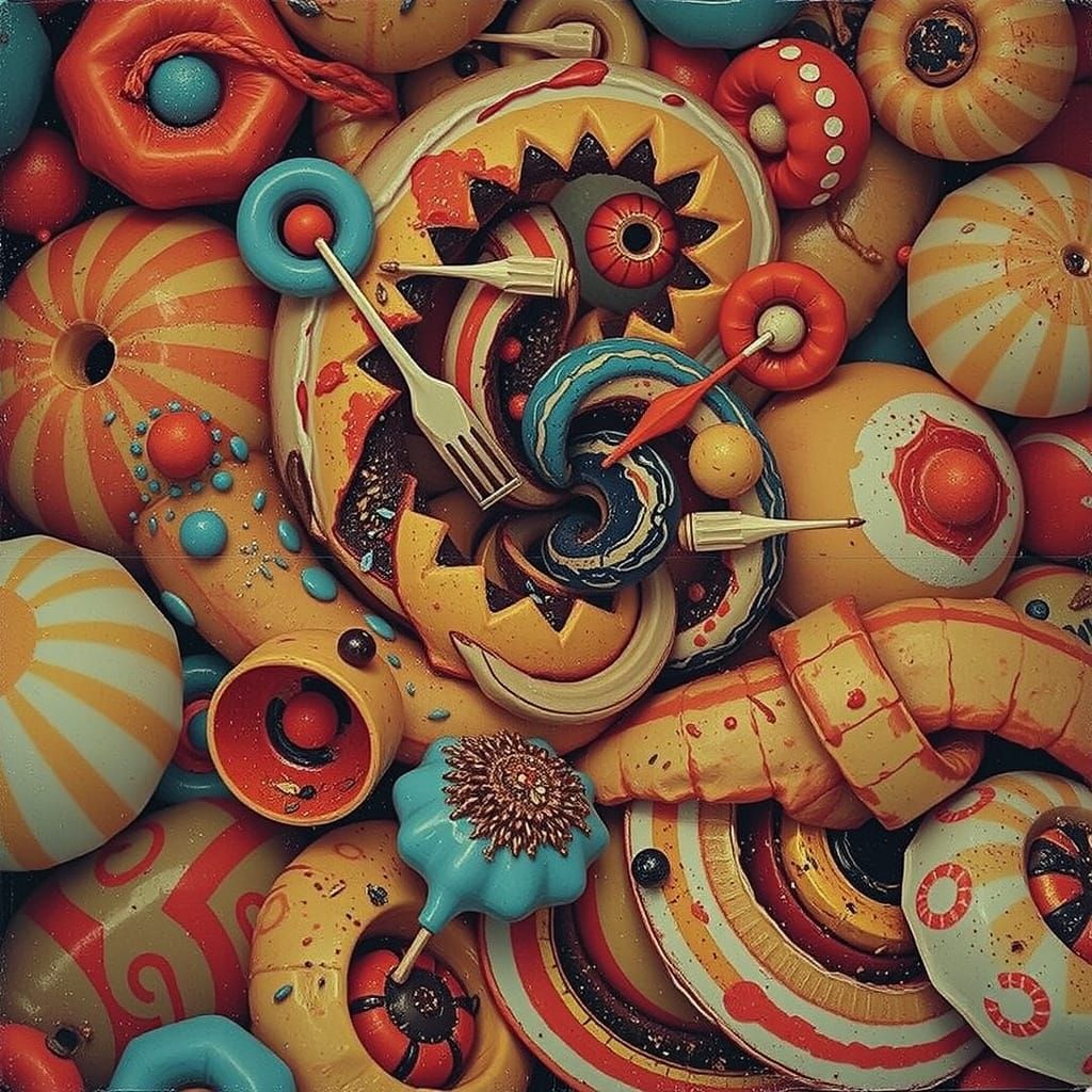 Abstract Swirling Vortex of Energy and Motion