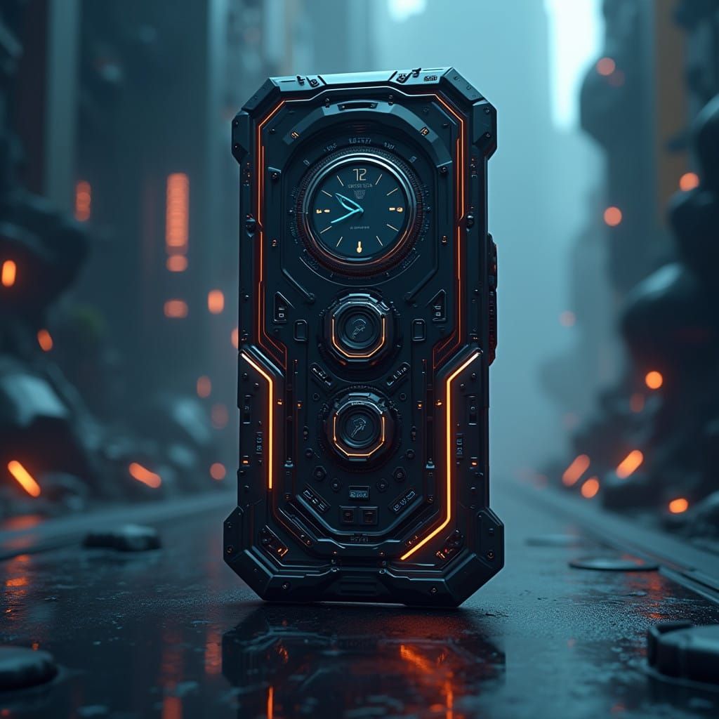 Futuristic KLWP App Theme with Clock, Weather, and Widgets i...