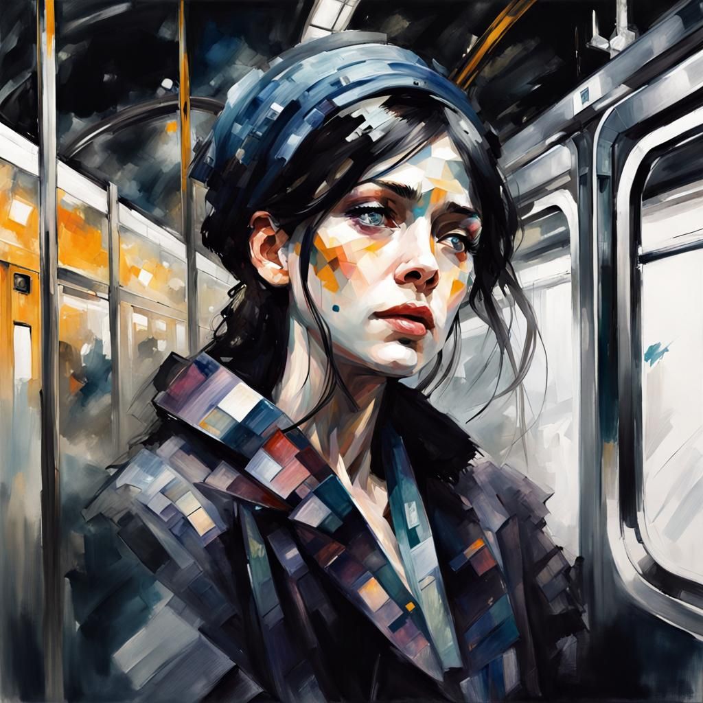 Train Station Scene with Plasticine Figures