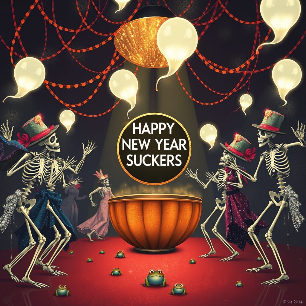 {"Happy New Year Suckers"}