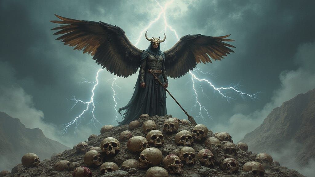 Sorrowful Valkyrie on Mountain of Skulls