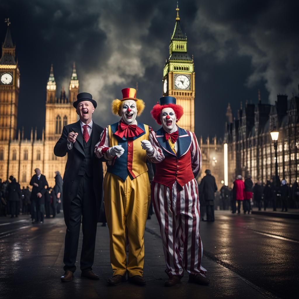 Clown Awards Ceremony Under Big Ben: Digital Matte Painting