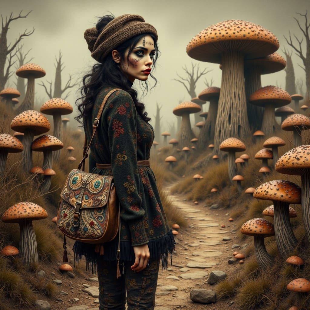 Gothic Goddess in Psychedelic Wonderland