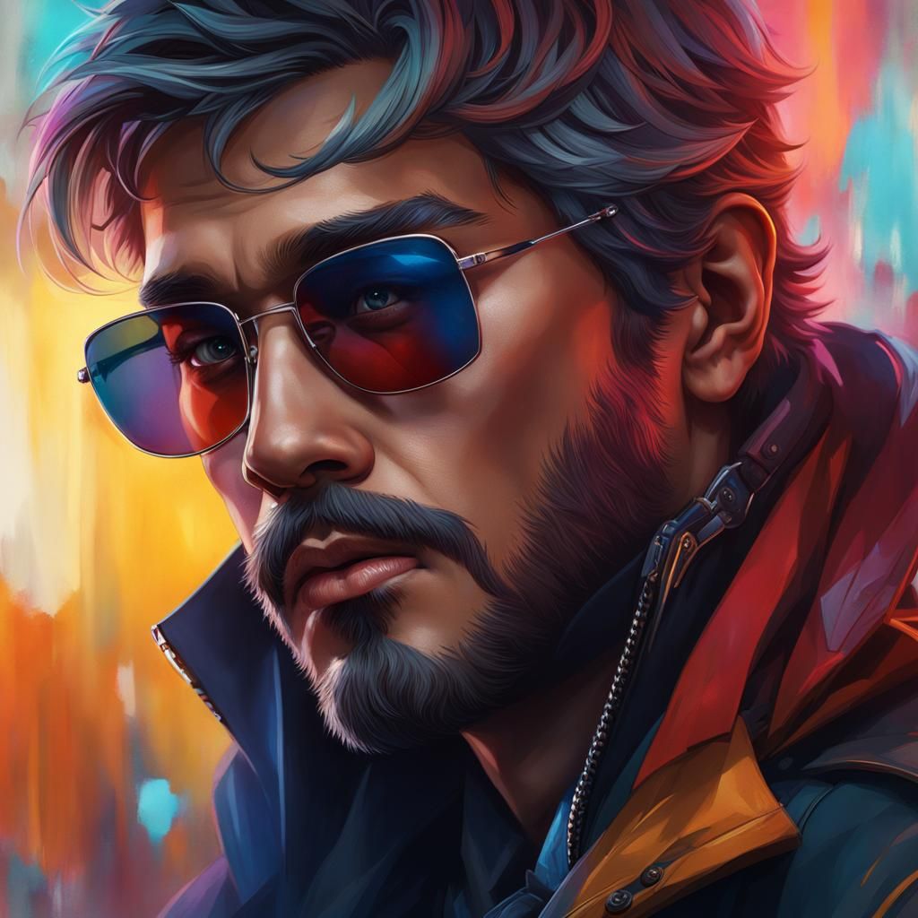 Detailed Portrait with Dynamic Lighting