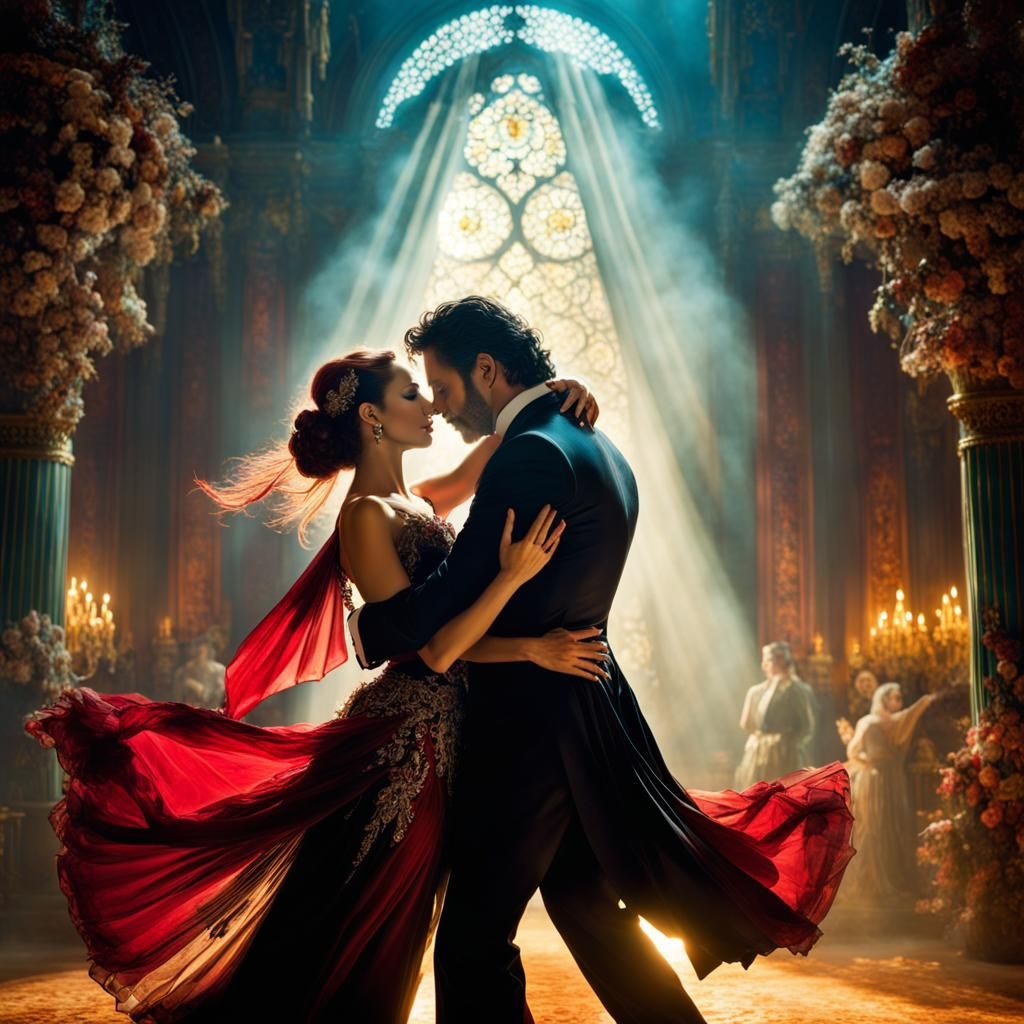 Passionate Tango Moment with Intense Desire