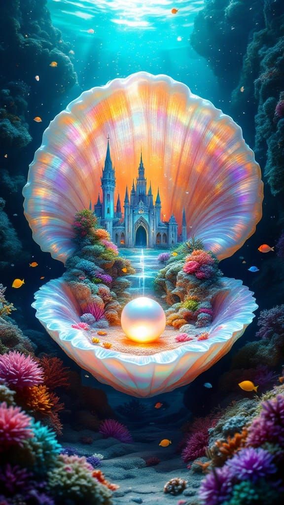 Surreal Pearl Shell Reveals Atlantis in Ethereal, Dreamlike ...