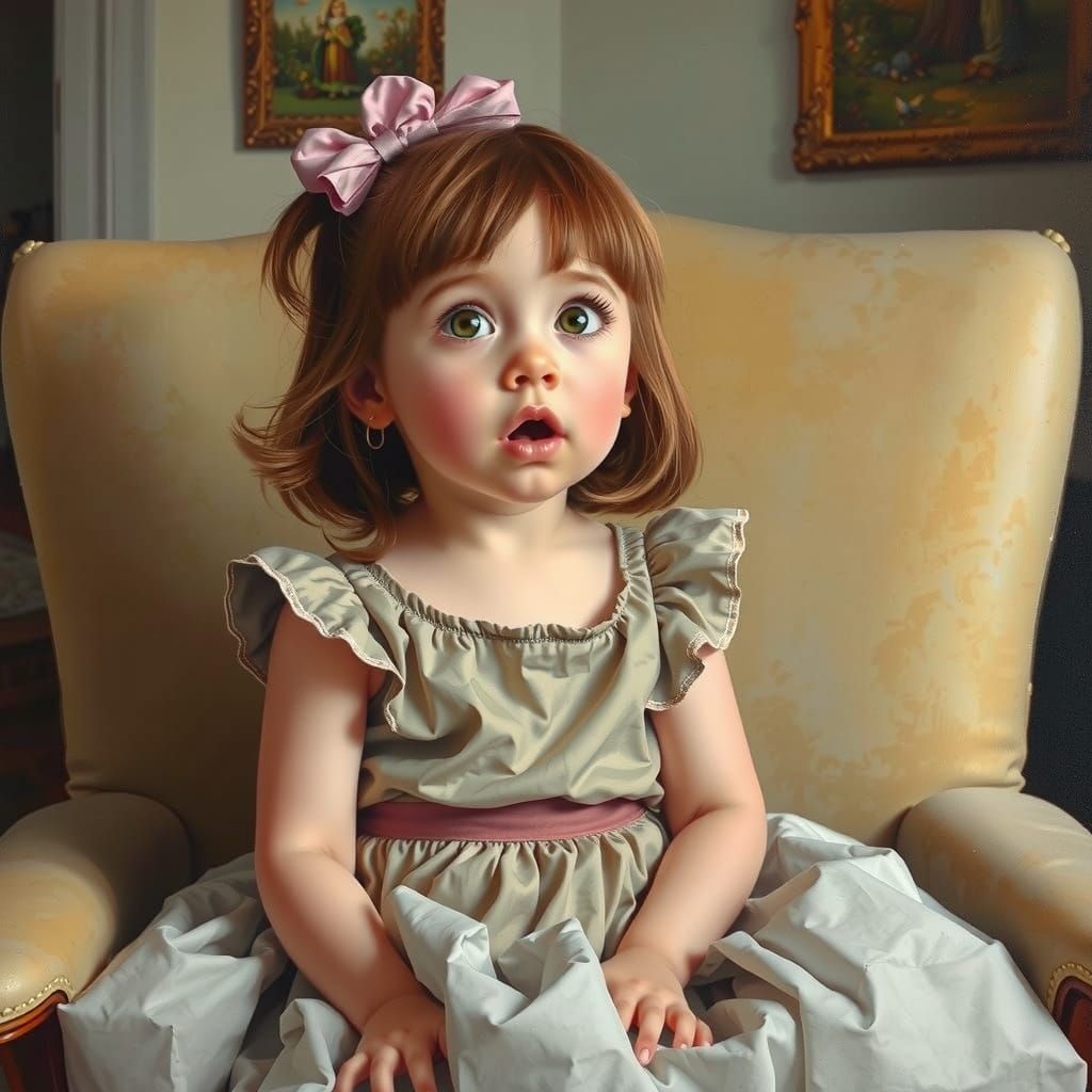 Surprised little girl