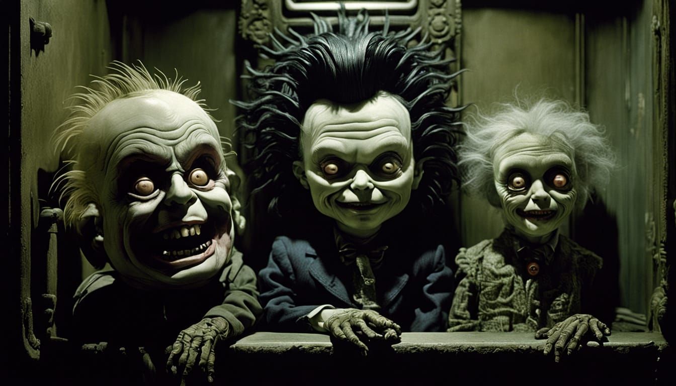 Vampire Doll Confronts Eraserhead in a Surreal Cryptid Fanta...