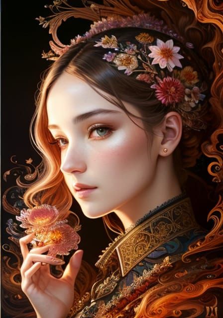 Floral Adornment Inspired by Beat Poetry