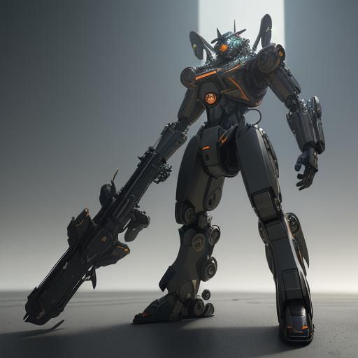 Futuristic Sci-Fi Fox with Intricate Mech Details