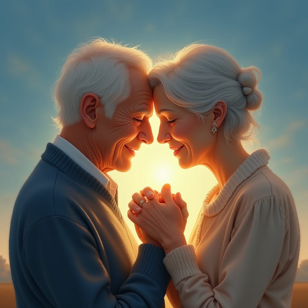 Soulful Couple in Golden Light