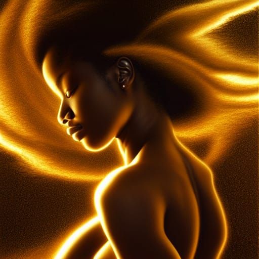 Soul Ascending From Body in Hyperrealistic Digital Art