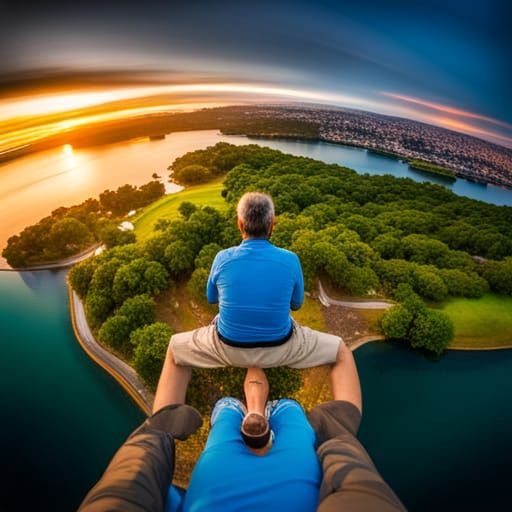 Park Bench Scene: Wide Angle Professional Photography
