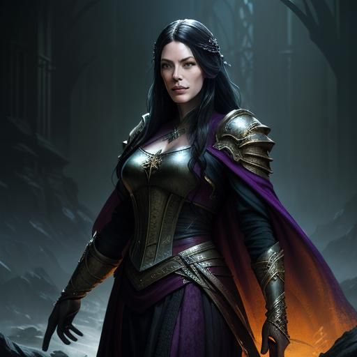 Arwen as Dark Fantasy Concept Art in 8K
