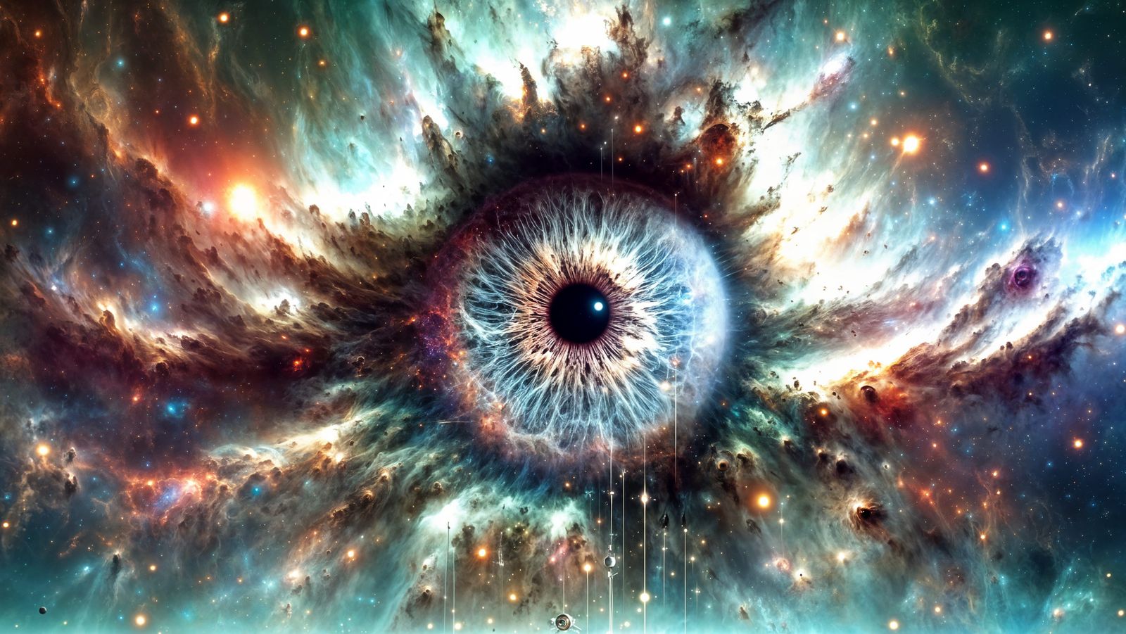 Cosmic Eye of Chaos in Dark Fantasy Space