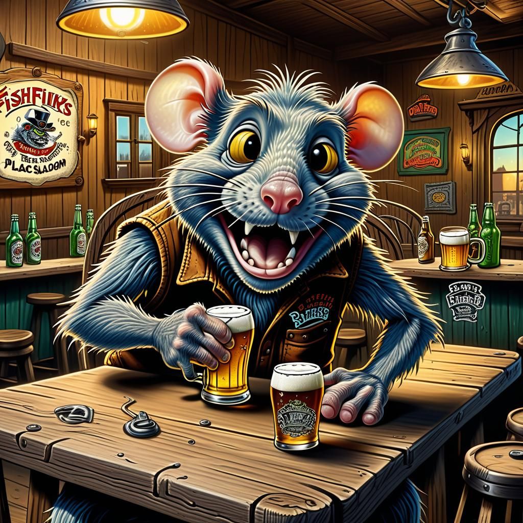 Rat Fink and Friends at Fishys Place